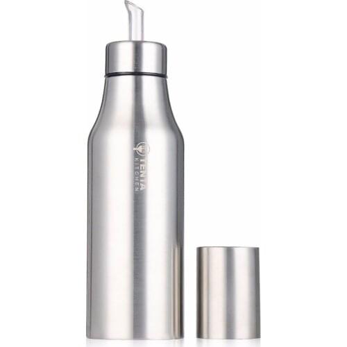 Free Shipping 500ml/750ml/1000ml Stainless Steel Leak-proof Drops of Edible Oil Pot Sauce Vinegar and Oil Bottle, Oil can(300)
