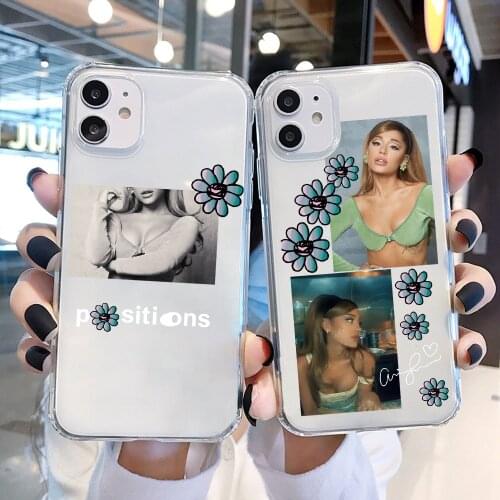 Ariana Grande Positions Phone Case for IPhone 12 Mini 11 Pro Max X XR XS 7 8 Plus 6 6S SE2020 Soft Silicone Cover Clear Coque