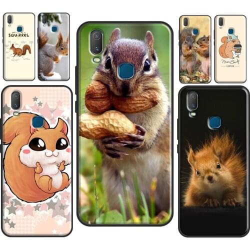 Squirrel Cute Animals Case For Vivo V17 Neo V20 SE Y1S Y12 Y17 Y30 Y50 Y70 S1 Y91C Y20 S Y11 2019 Back Cover