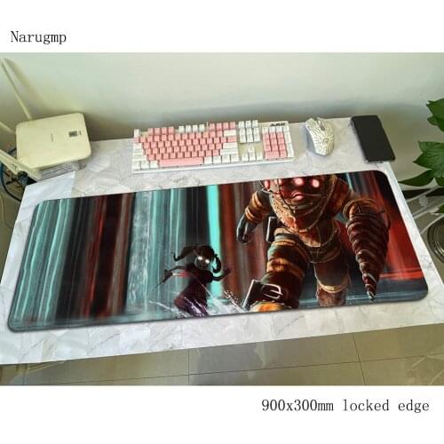 Bioshock mouse pad 90x30cm mousepads New arrival best gaming mousepad gamer thick large personalized mouse pads keyboard pc pad