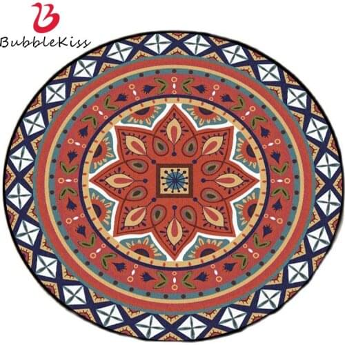 Bubble Kiss 2020 Modern Design Area Carpet Fashion Ethnic Style Orange Red White Flowers Carpets For Living Room Kids Room Rug
