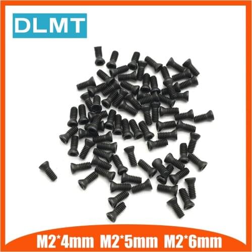 M2*4mm M2*5mm M2*6mm 50Pcs Insert Torx Screw for Replaces Carbide Inserts CNC Lathe Tool