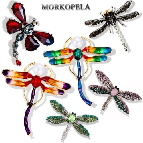 Morkopela Dragonfly Brooches For Clothes