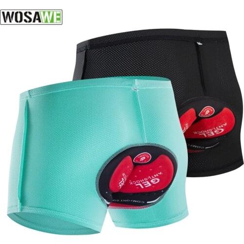 NEW ARRIVAL WOSAWE UNISEX 3D PADDED DESIGN CYCLING BRIEFS UNDERWEAR BIKER SHORTS REDUCE IRRITATION QUICK DRY #BC102 HOT SALE