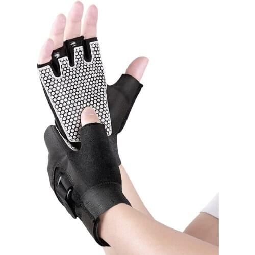 Gym weight lifting Gloves Dumbbell Weightlifting Fitness Exercise Non-Slip Breathable Half Finger sports Training Gloves