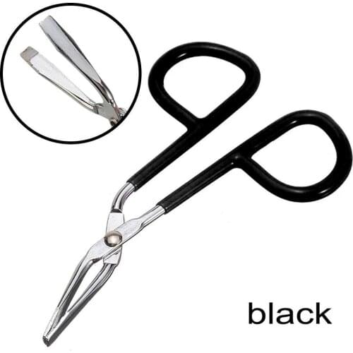 Eyebrow Tweezer Clamp Beauty Eye Brow Pliers Plucking Removal Tip Flat Makeup Scissors Tool Eyebrow J9K5