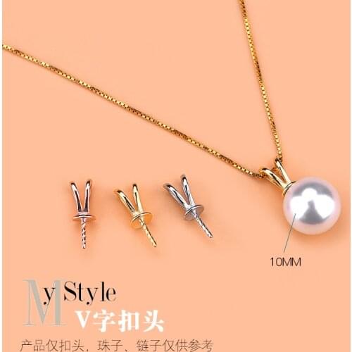 S925 Silver Pendant Buckle Emerald Beeswax Jade Safety Buckle Clasp Handmade DIY Accessories Necklace Buckle