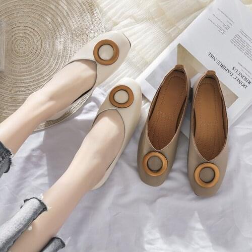 Luxury Shoes Women Designers 2021 Spring Women Flats Elegant Office Ladies Shoes