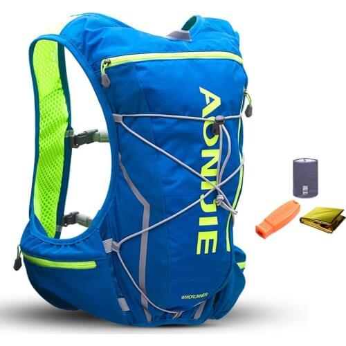 AONIJIE 10L Men Women Trail Running Hydration Backpack Outdoor Sports Hiking Racing Cycling Camping Pack Marathon Rucksack Bag