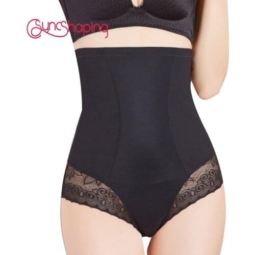 Sexy Lace Slimming Plastic Waist Lifting Control Panties Body Tighten Breathable Back-Off Body-Shaping Pants Underwear