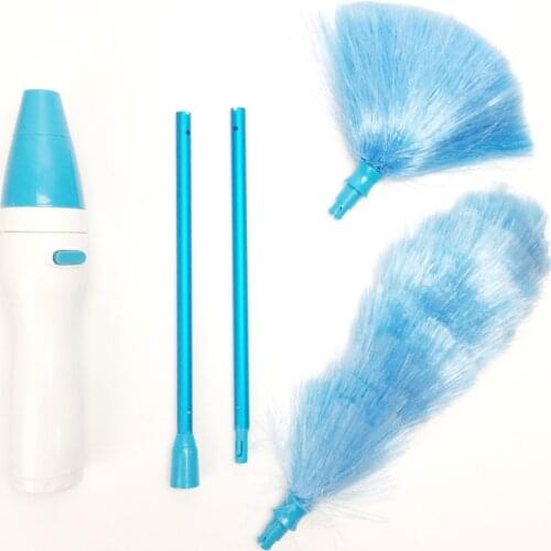 Adjustable Electric Feather Duster Dirt Dust Brush Vacuum Cleaner Blinds Furniture Window Bookshelf Cleaning Tool Brush WF1015