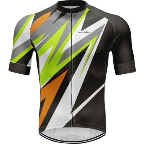 Runchita Men Summer Short Sleeve Cycling Jerseys Bycicle Clothing Ropa Ciclismo Men Clothes Quick Dry Sportwear