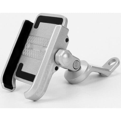 Universal Motorcycle Bike Scooter Handlebar Rearview Mirror Mobile Phone Holder Stand Mount Bracket