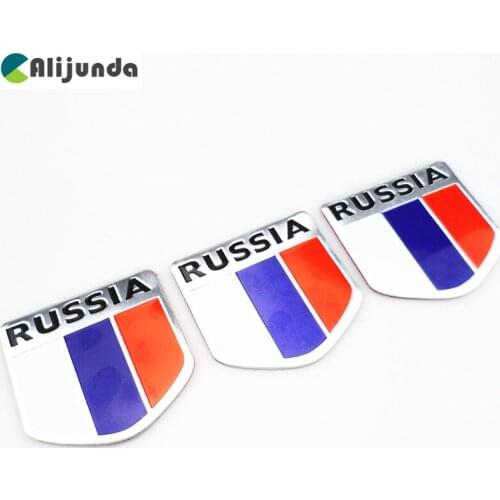 High quality Russia car sticker 3d flag logo, Label sticker accessories for Jaguar XF XJ XJS XK S-TYPE X-TYPE XJ8 XJL XJ6 XKR XK