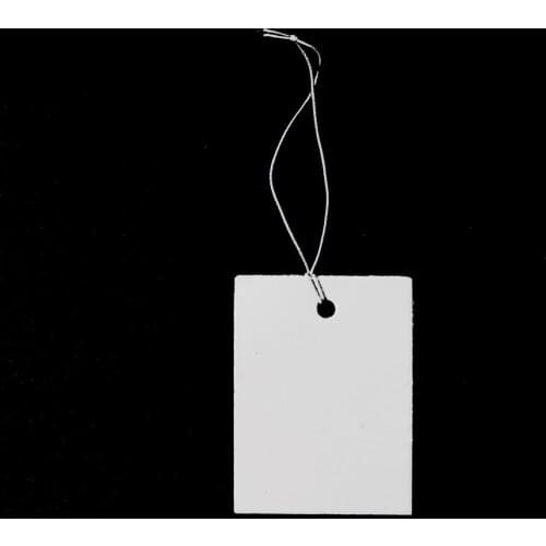 Sale Tags Packaging Label Pre-strung Price Tag string Gift hang tag blank paper Garment commodity price Garment Labels