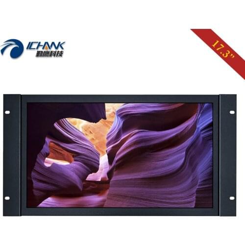 ZK173TN-59/17.3" inch 1920x1080p 16:9 VGA HDMI Metal Shell Embedded&Open Frame&Wall-mounted Remote Control PC Monitor LCD Screen