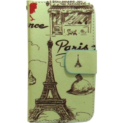 1x Paris Tower Wallet Stand Flip case cover for Asus Smart Phone