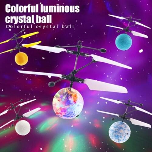 1pc Flying Flying Ball 8 Style UFO Colorful Toy Ball Infrared Induction RC With LED Color Changing Light Electronic Helicopter