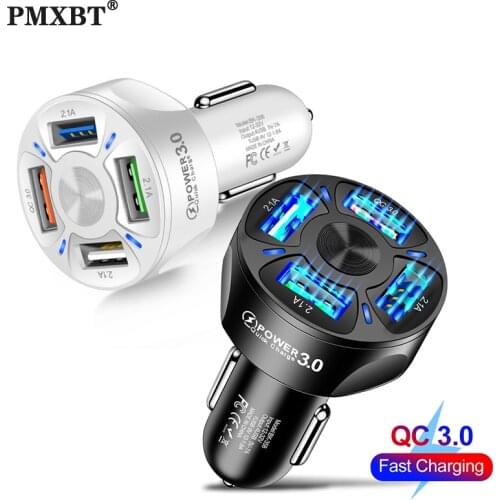 4 USB Port Car Charger Portable Charging For Xiaomi iPhone 11 Mobile Phone In Car Accessories Quick Charge 3.0 Car-Charger QC3.0