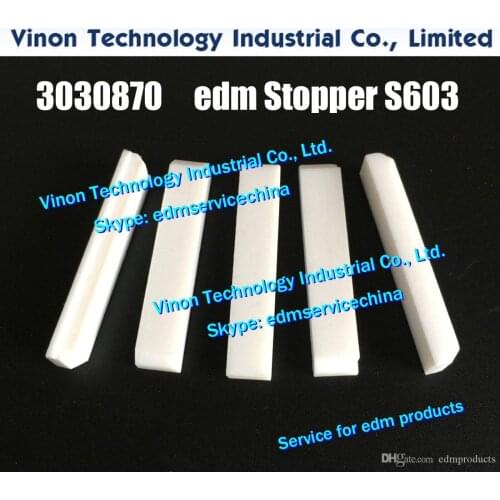 6pcs/bag) 3030870=435158 edm Stopper S603 6x9.3Hx50mm, 2992297 for Sodic k wire edm machine A500W,350W,A320,AQ325L CW500876A