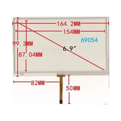 7 inch resistive touch screen 165*99 069054 middle line