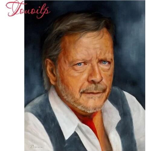 TOUOILP 5D DIY Diamond Painting Full Square/Round Drill "France rock singer Renaud" 3D Embroidery Cross Stitch Mosaic Home Decor