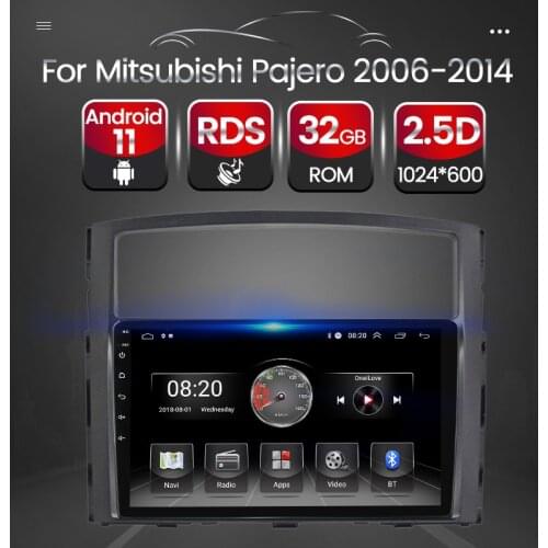 Autoradio 2.5D Touch Screen Car Multimedia Radio Player For Mitsubishi Pajero 2006 - 2014 GPS Navigation SWC Carplay Camera