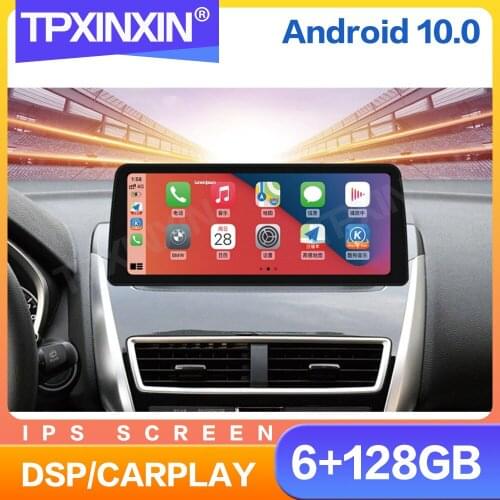 12.3" IPS Screen Android 10 Car Radio For Mitsubishi Eclipse Cross 2018 - 2021 Multimedia Video DVD Player Navigation GPS 2 din