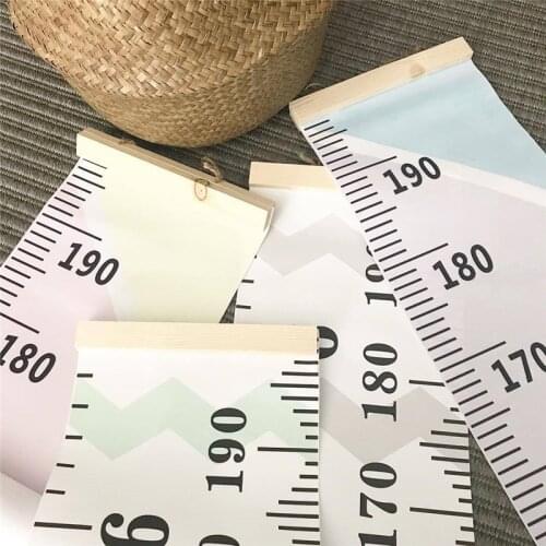 Wooden Wall Hanging Baby Height Measure Ruler Wall Sticker Child Growth Chart INS Nordic Style Kids Room Decoration Photo Props