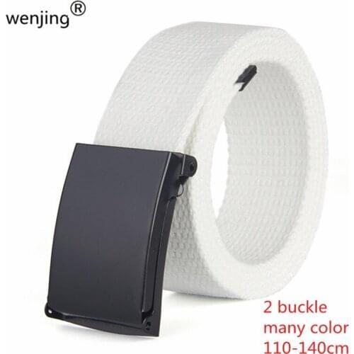 Unisex JEANS YOUNG MAN Plain Webbing Mens Boys Waist Belt Waistband Casual Canvas Belt