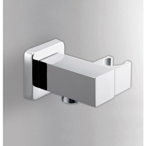 Chrome brass Shower head bidet sprayer holder square Fixed Rotatable Bracket Shower accessories with 1/2" Water outlet