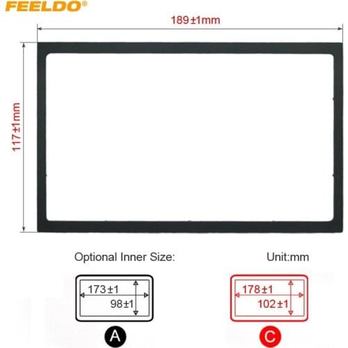 FEELDO Car Radio Stereo Fascia Panel Frame Adapter Fitting Kit For Volkswagen Passat(B5)/Jetta/Bora/Golf4/Polo/Lupo