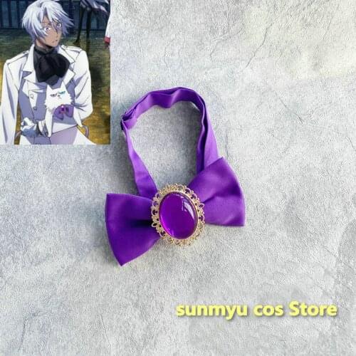 Cat Murr Cosplay Prop Purple Bow Tie The Case Study of Vanitas Noe Vanitas no Karte Pet Cosplay Costume Accessories Vanitasu