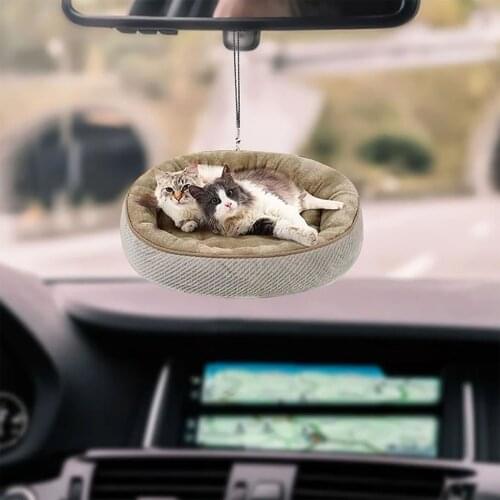 Cute Flying Cat Creative Car Backpack Hanging Decorations Ornament Keychain Interior Decor Home Room Decor Accessories 5G