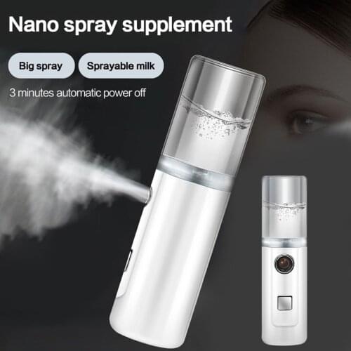 Mini Handheld Face Humidifier USB Charging Facial Steamer Spray Water Mist Diffuser Portable Face Humidifier 30ml Capacity