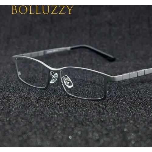 Fashion optical prescription recipe man women eyeglasses full rim spring leg pure titanium eye wear reading eye glasses