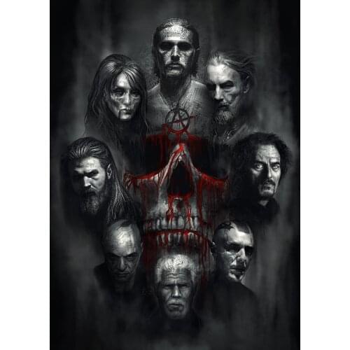 JMINE Div 5D vampire Blood Skull Full Diamond Painting cross stitch kits art High Quality Portrait 3D paint by diamonds