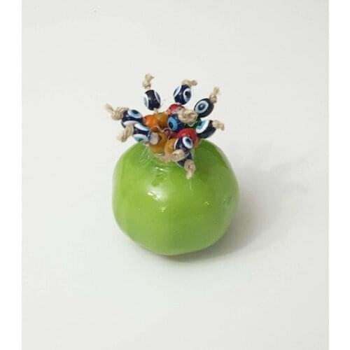 Desktop Pomegranate Shaped Green Amulet decorative objects Декоративные элементы Objetos decorativos