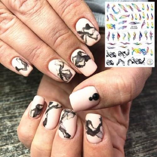 WG180401-15 NEWEST JAPAN DESIGNS CROSS 3d nail art stickers decal template diy nail tool decorations