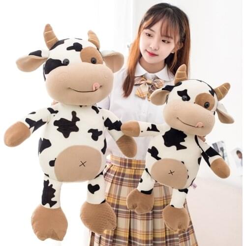 2020 New Plush Cow Toy Cute Cattle Plush Stuffed Animals Cattle Soft Doll Kids Toys Birthday Gift for Children