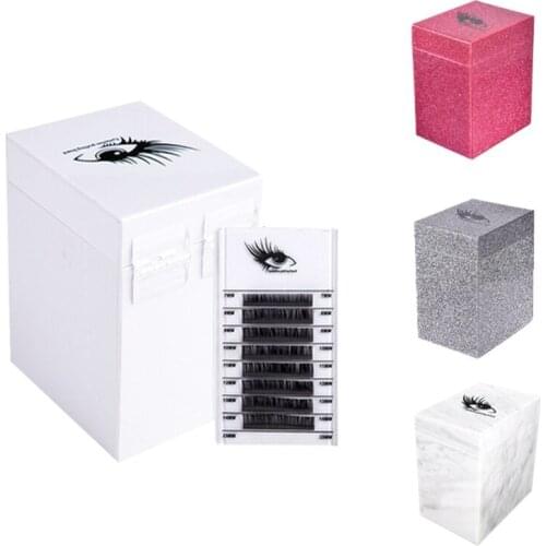 5 Layers Eyelash Storage Box Makeup Organizer Eyelash Glue Pallet Lashes Holder Q81B