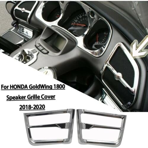 For HONDA GoldWing 1800 F6B GL 1800 2018- Motorcycle Front Chrome-Plated Speaker Grille Cover Horn Decorative Parts Grille Cover