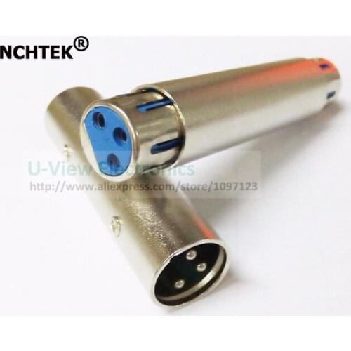 Microphone XLR 3Pin Male to Male + XLR 3Pin Female to Female Coupler MIC Plug Connector Adapter/Free DHL Shipping/20PAIRS(40CPS)