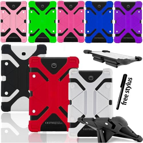 For Alcatel 1T 3T A3 10 10.1 Inch Tablet Anti-fall Shockproof Silicone Stand Cover Case + Pen