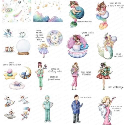 Christmas Transparent Clear Stamps for DIY Scrapbooking/Card Making/Kids Christmas Fun Decoration Supplies