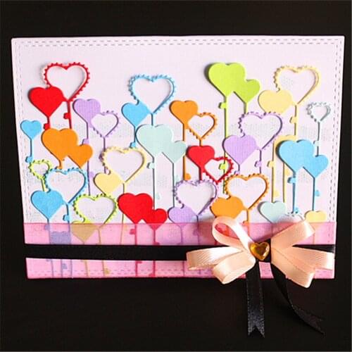 Heart balloon Metal Cutting Dies Scrapbooking Embossing Dies DIY Decorative Cards Cutting Dies Cut Stencils