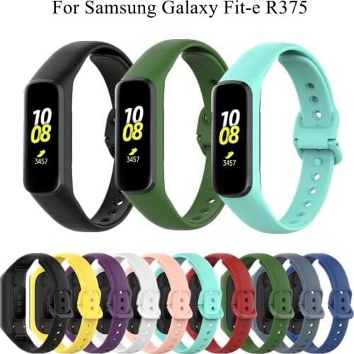Silicone Sport Watch Strap For Samsung Galaxy Fit-e SM-R375 Smart Sports Bracelet Watchband Replace Wristband Belt Accessories