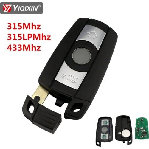 YIQIXIN For BMW 1/3/5/7 Series CAS3 X5 X6 Z4 Car Keyless Control Chip 3 Button Smart Remote Control Car Key Shell Case