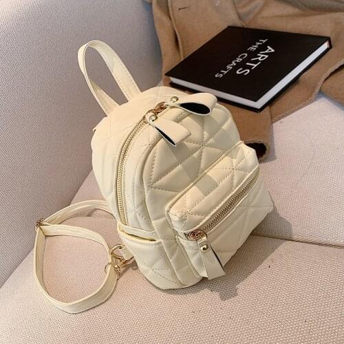 С доставкой PU Leather Leather Luxury Brand Backpacks Women 2021 Winter Female School Bag Ladies New Shoulder Crossbody Purses