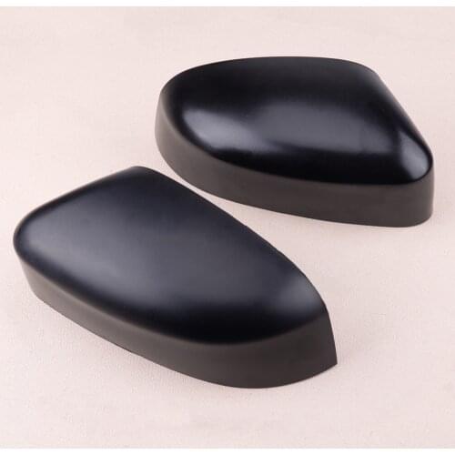 1 Pair Car Matte Black Side Door Wing Mirror Cap Cover fit for Ford Focus MK3 2012 2013 2014 2015 2016 2017 2018